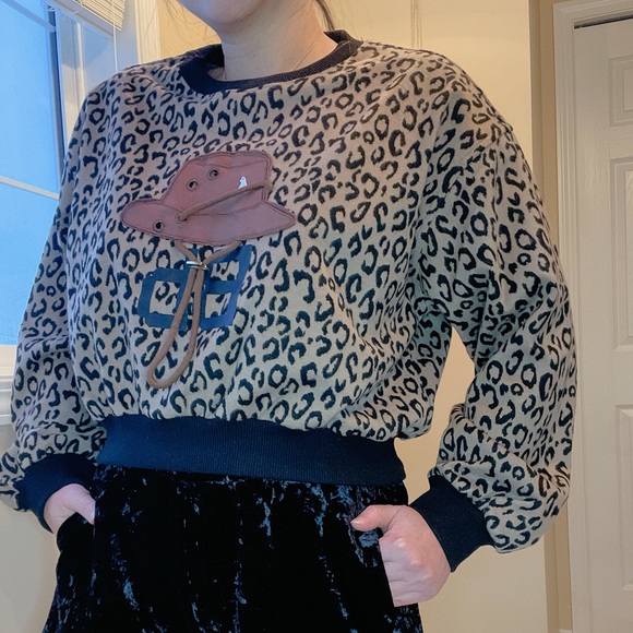 Leopard print sweatshirt - Picture 5 of 9